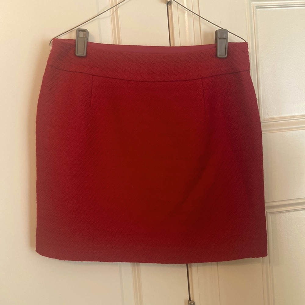 Banana Republic red mini skirt size 6